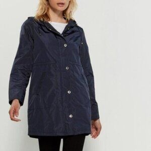 OokPik Ibis Blue Snap Front Packable Anorak Jacket Size L